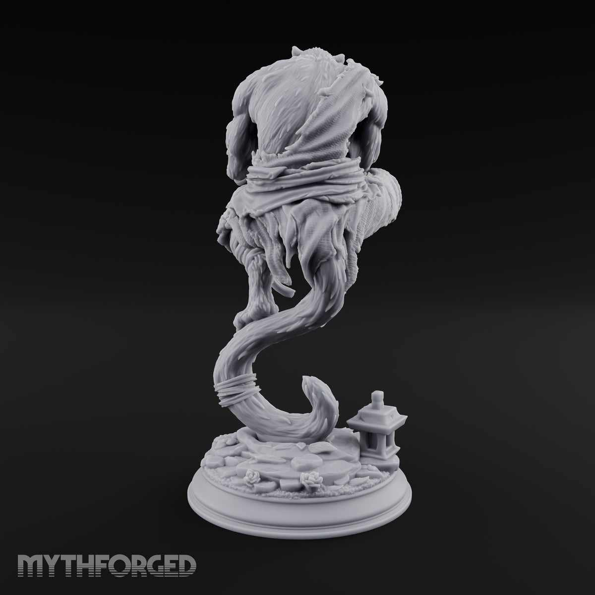 Levitating Meditation Rakshasa Monk Miniature for Dungeons and Dragons, Pathfinder or other TTRPGs