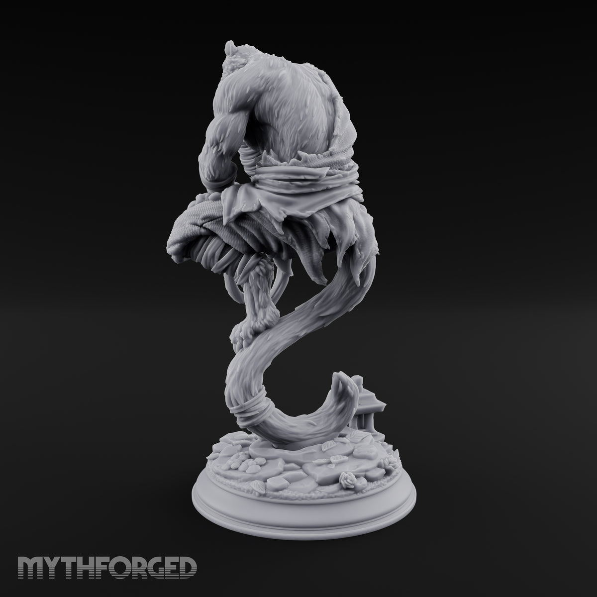 Levitating Meditation Rakshasa Monk Miniature for Dungeons and Dragons, Pathfinder or other TTRPGs