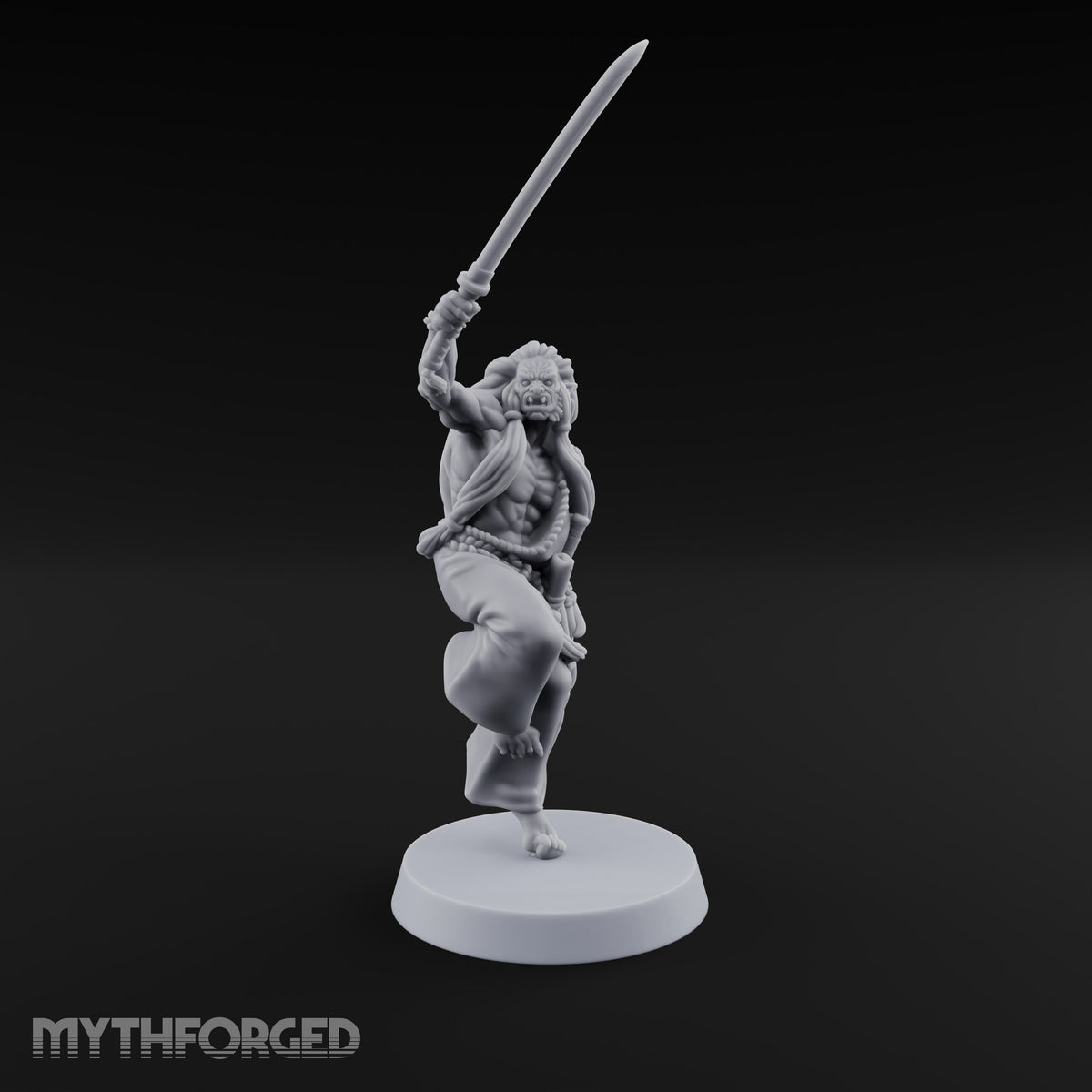 Leaps Barefoot, Blade First Leonin Sword Warrior