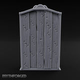 Ram-Skull Topped Pack-Laden Adventurer's Shop Shelf Miniature for Dungeons and Dragons, Pathfinder or other TTRPGs