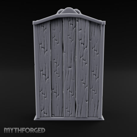 Ram-Skull Topped Pack-Laden Adventurer's Shop Shelf Miniature for Dungeons and Dragons, Pathfinder or other TTRPGs