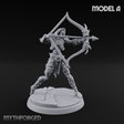Drawing Back For The Shot Ghoul Archers A Miniature for Dungeons and Dragons, Pathfinder or other TTRPGs