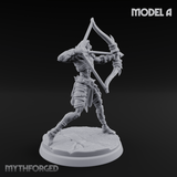 Drawing Back For The Shot Ghoul Archers A Miniature for Dungeons and Dragons, Pathfinder or other TTRPGs