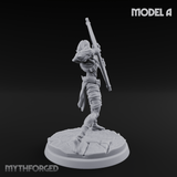 Drawing Back For The Shot Ghoul Archers A Miniature for Dungeons and Dragons, Pathfinder or other TTRPGs