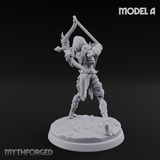 Drawing Back For The Shot Ghoul Archers A Miniature for Dungeons and Dragons, Pathfinder or other TTRPGs