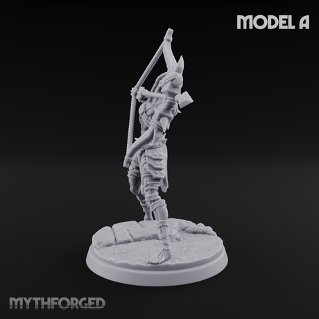 Drawing Back For The Shot Ghoul Archers A Miniature for Dungeons and Dragons, Pathfinder or other TTRPGs