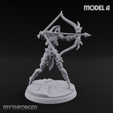 Drawing Back For The Shot Ghoul Archers A Miniature for Dungeons and Dragons, Pathfinder or other TTRPGs