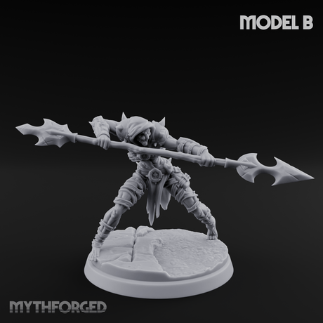 Drawing Back For The Shot Ghoul Archers B Miniature for Dungeons and Dragons, Pathfinder or other TTRPGs