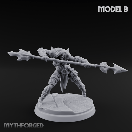 Drawing Back For The Shot Ghoul Archers Miniature for Dungeons and Dragons, Pathfinder or other TTRPGs