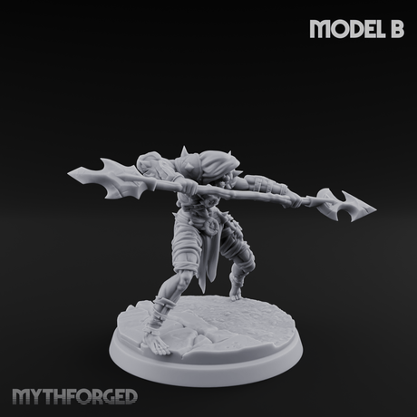 Drawing Back For The Shot Ghoul Archers B Miniature for Dungeons and Dragons, Pathfinder or other TTRPGs
