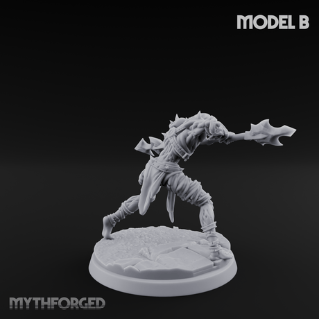 Drawing Back For The Shot Ghoul Archers B Miniature for Dungeons and Dragons, Pathfinder or other TTRPGs