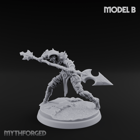 Drawing Back For The Shot Ghoul Archers B Miniature for Dungeons and Dragons, Pathfinder or other TTRPGs