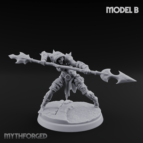 Drawing Back For The Shot Ghoul Archers B Miniature for Dungeons and Dragons, Pathfinder or other TTRPGs