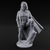 Shirtless And Sneering Elf Ranger A Miniature for Dungeons and Dragons, Pathfinder or other TTRPGs