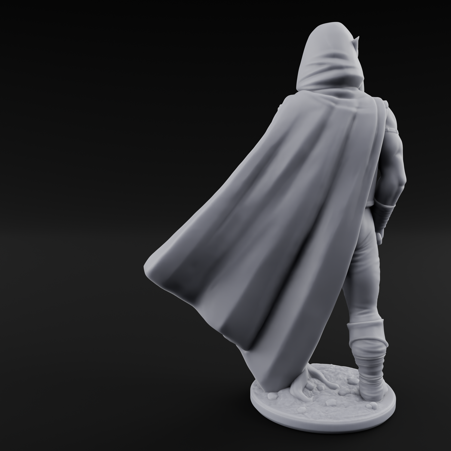 Shirtless And Sneering Elf Ranger A Miniature for Dungeons and Dragons, Pathfinder or other TTRPGs