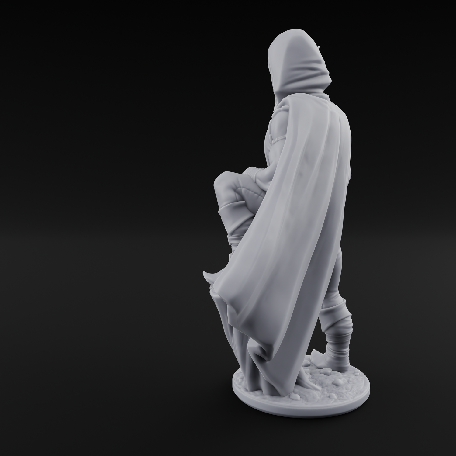 Shirtless And Sneering Elf Ranger A Miniature for Dungeons and Dragons, Pathfinder or other TTRPGs