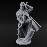 Shirtless And Sneering Elf Ranger B Miniature for Dungeons and Dragons, Pathfinder or other TTRPGs