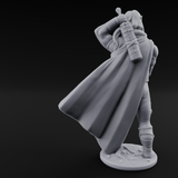 Shirtless And Sneering Elf Ranger B Miniature for Dungeons and Dragons, Pathfinder or other TTRPGs