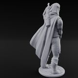 Shirtless And Sneering Elf Rangers Miniature for Dungeons and Dragons, Pathfinder or other TTRPGs
