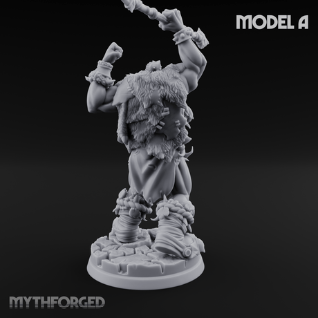 Triumphant Axed Orc Rangers A Miniature for Dungeons and Dragons, Pathfinder or other TTRPGs