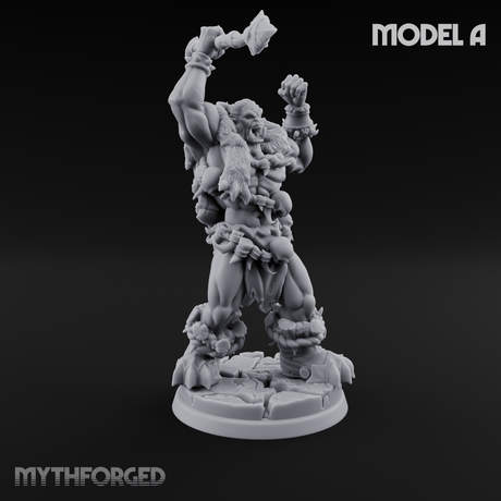 Triumphant Axed Orc Rangers A Miniature for Dungeons and Dragons, Pathfinder or other TTRPGs