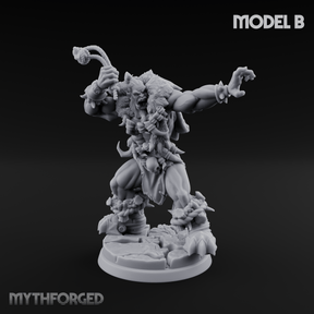 Triumphant Axed Orc Rangers B Miniature for Dungeons and Dragons, Pathfinder or other TTRPGs
