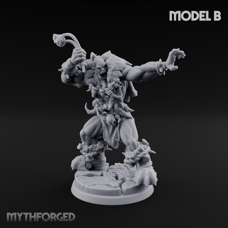 Triumphant Axed Orc Rangers B Miniature for Dungeons and Dragons, Pathfinder or other TTRPGs