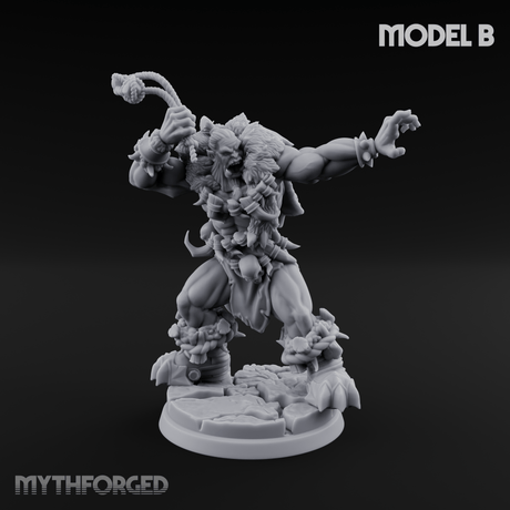 Triumphant Axed Orc Rangers Miniature for Dungeons and Dragons, Pathfinder or other TTRPGs