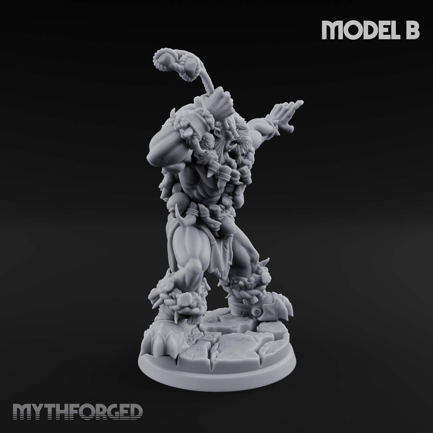 Triumphant Axed Orc Rangers B Miniature for Dungeons and Dragons, Pathfinder or other TTRPGs