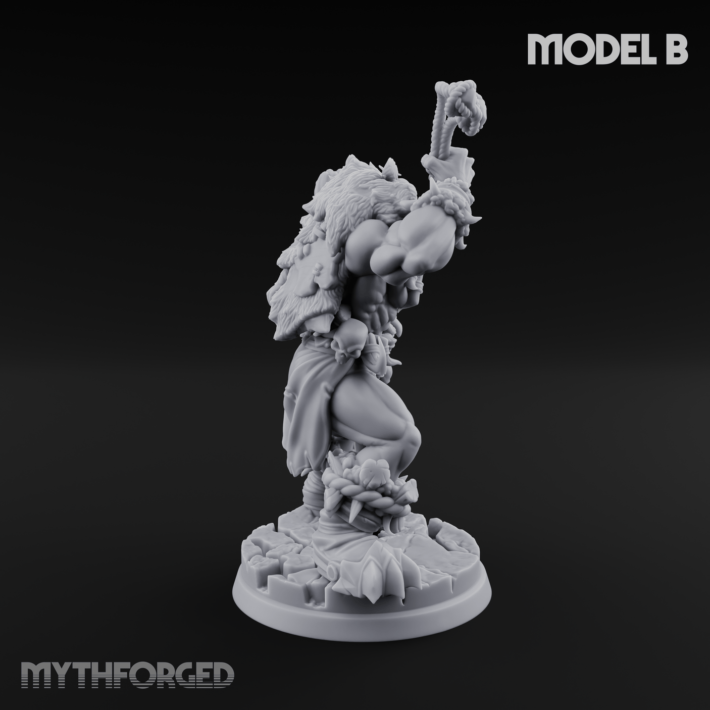 Triumphant Axed Orc Rangers B Miniature for Dungeons and Dragons, Pathfinder or other TTRPGs