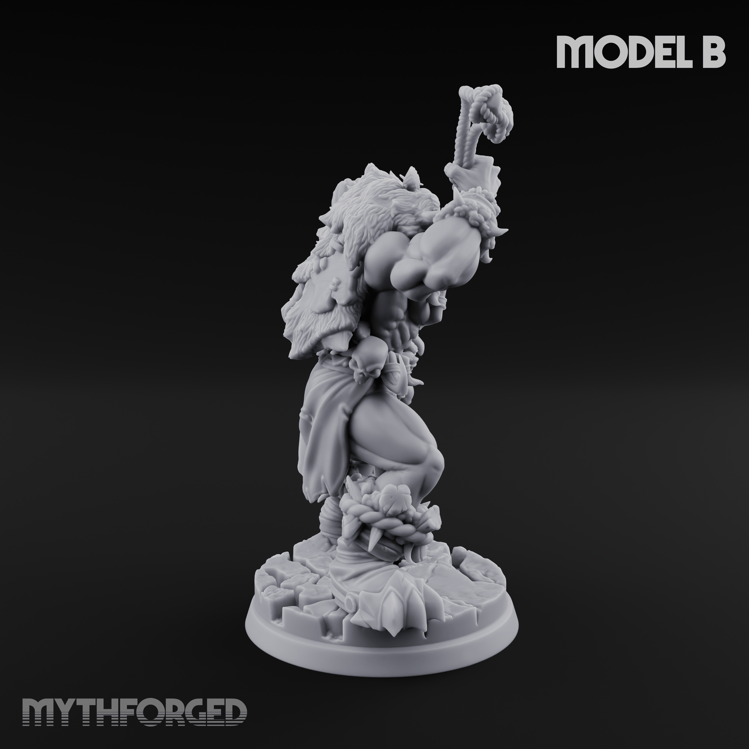 Triumphant Axed Orc Rangers B Miniature for Dungeons and Dragons, Pathfinder or other TTRPGs