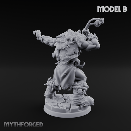 Triumphant Axed Orc Rangers B Miniature for Dungeons and Dragons, Pathfinder or other TTRPGs