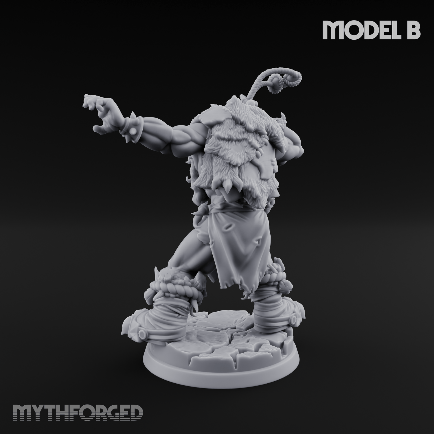 Triumphant Axed Orc Rangers B Miniature for Dungeons and Dragons, Pathfinder or other TTRPGs