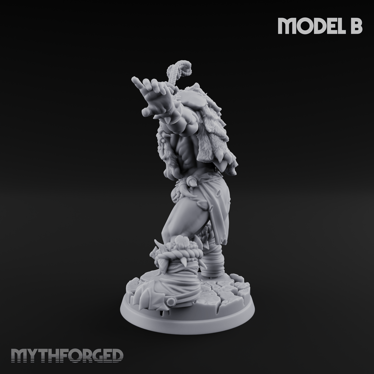 Triumphant Axed Orc Rangers B Miniature for Dungeons and Dragons, Pathfinder or other TTRPGs