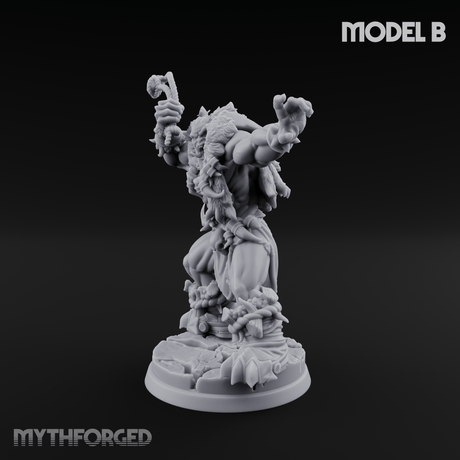 Triumphant Axed Orc Rangers B Miniature for Dungeons and Dragons, Pathfinder or other TTRPGs