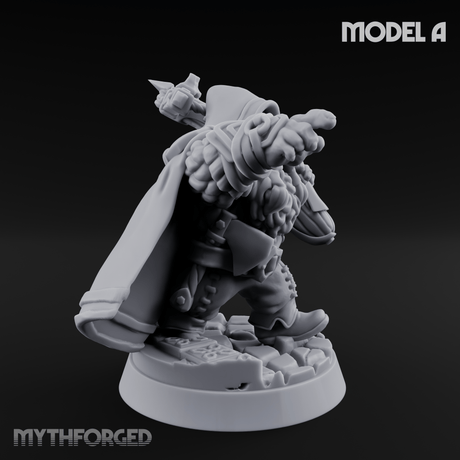 Grizzled Ranging Dwarf Rangers A Miniature for Dungeons and Dragons, Pathfinder or other TTRPGs