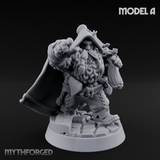 Grizzled Ranging Dwarf Rangers Miniature for Dungeons and Dragons, Pathfinder or other TTRPGs