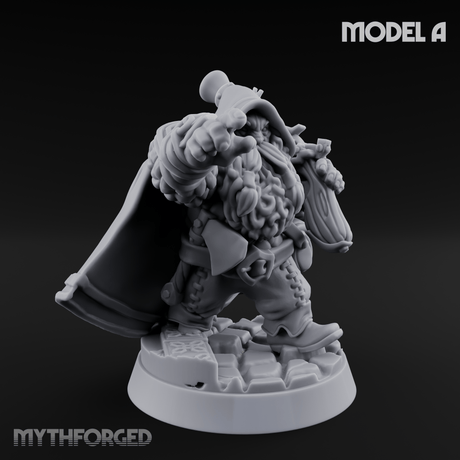 Grizzled Ranging Dwarf Rangers A Miniature for Dungeons and Dragons, Pathfinder or other TTRPGs