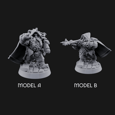 Grizzled Ranging Dwarf Rangers Miniature for Dungeons and Dragons, Pathfinder or other TTRPGs
