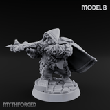 Grizzled Ranging Dwarf Rangers Miniature for Dungeons and Dragons, Pathfinder or other TTRPGs