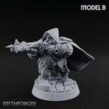 Grizzled Ranging Dwarf Rangers Miniature for Dungeons and Dragons, Pathfinder or other TTRPGs