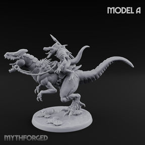 Raptor Reining Lizardfolk Rider A
