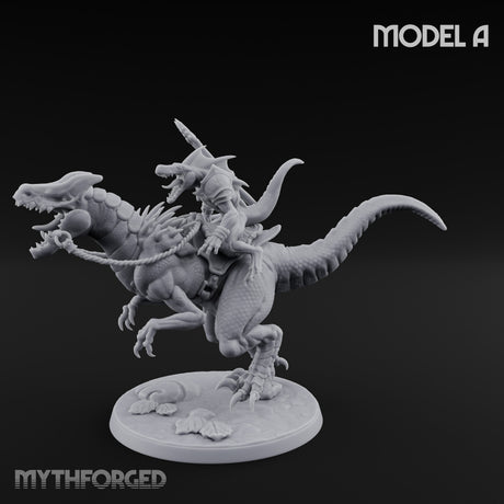 Raptor Reining Lizardfolk Rider A gallery 1