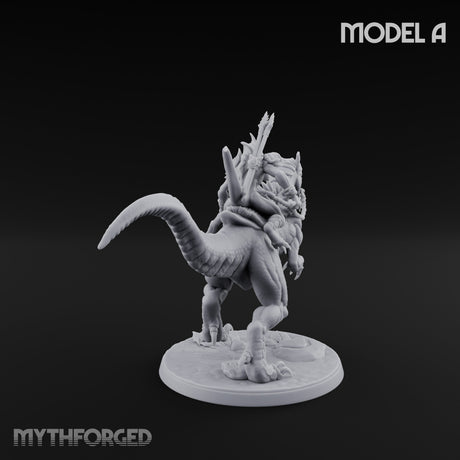 Raptor Reining Lizardfolk Rider A gallery 6
