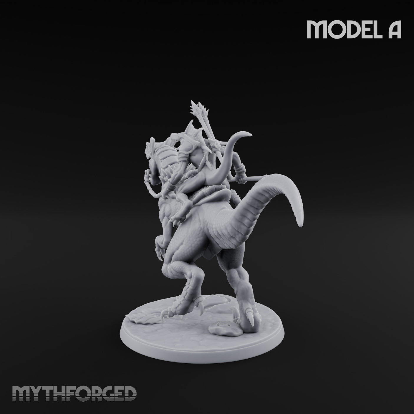 Raptor Reining Lizardfolk Rider A gallery 7