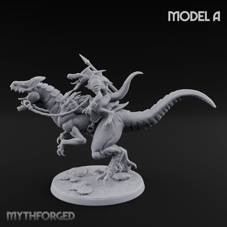 Raptor Reining Lizardfolk Rider A gallery 9
