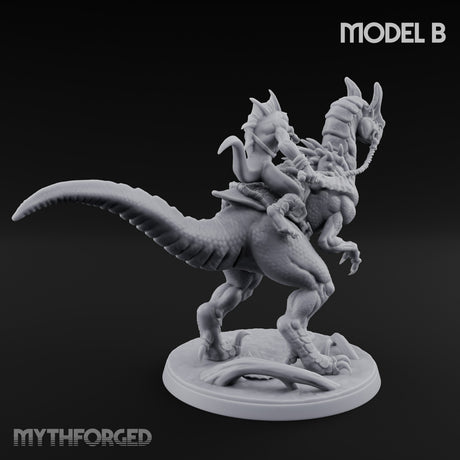Raptor Reining Lizardfolk Rider B gallery 5