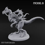 Raptor Reining Lizardfolk Rider B gallery 8