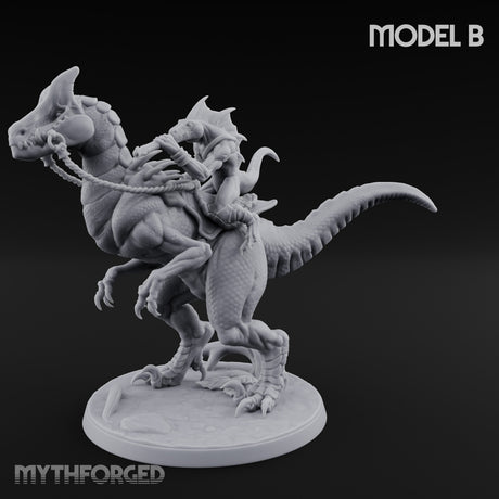 Raptor Reining Lizardfolk Rider B gallery 9