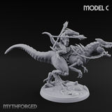 Raptor Reining Lizardfolk Rider C gallery 2